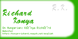 richard konya business card